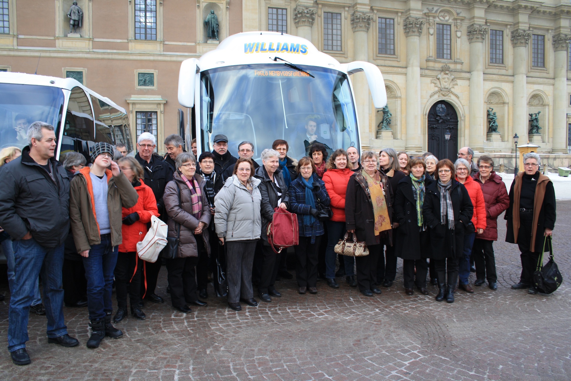 Föglö Hembygdsförenings besök på Slottet i Stockholm 23.1.2010.