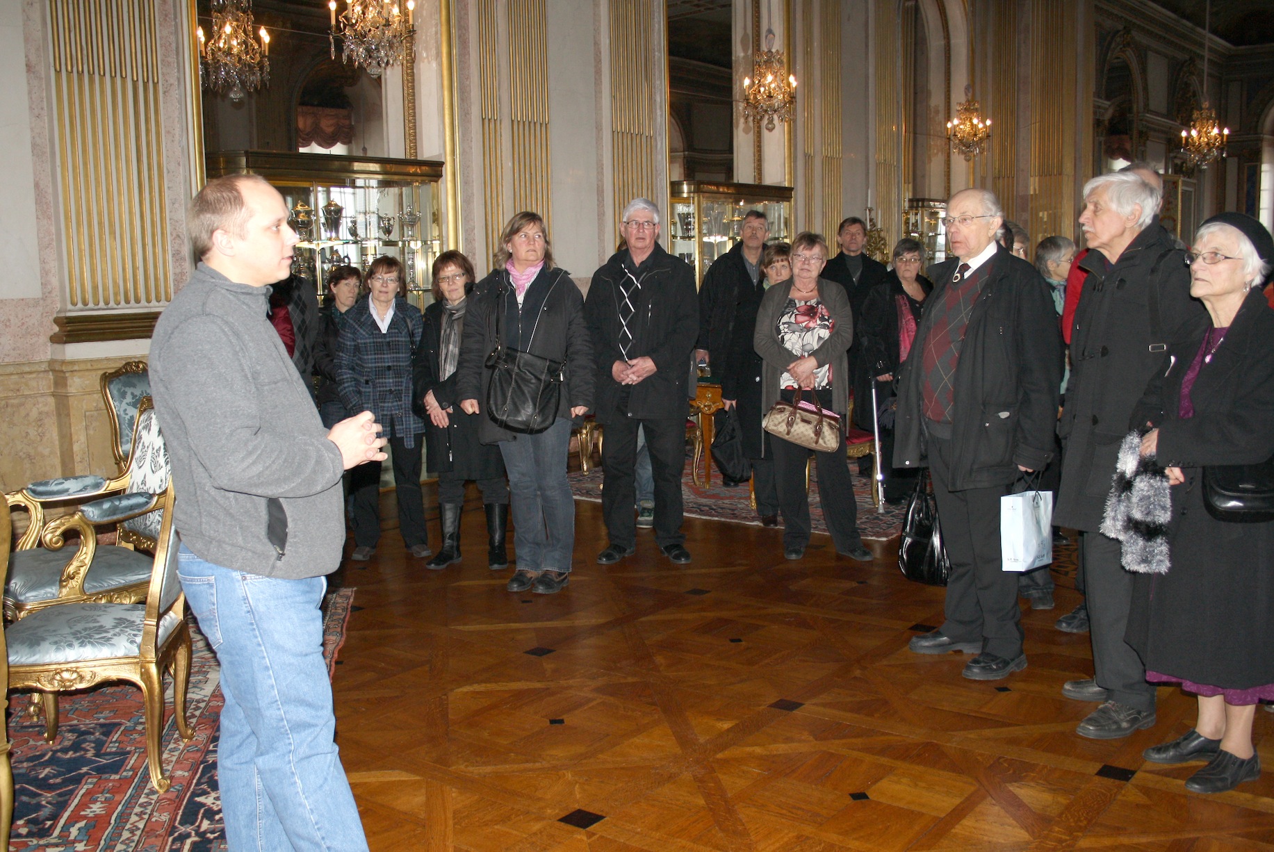 Föglö Hembygdsförenings besök på Slottet i Stockholm 23.1.2010.