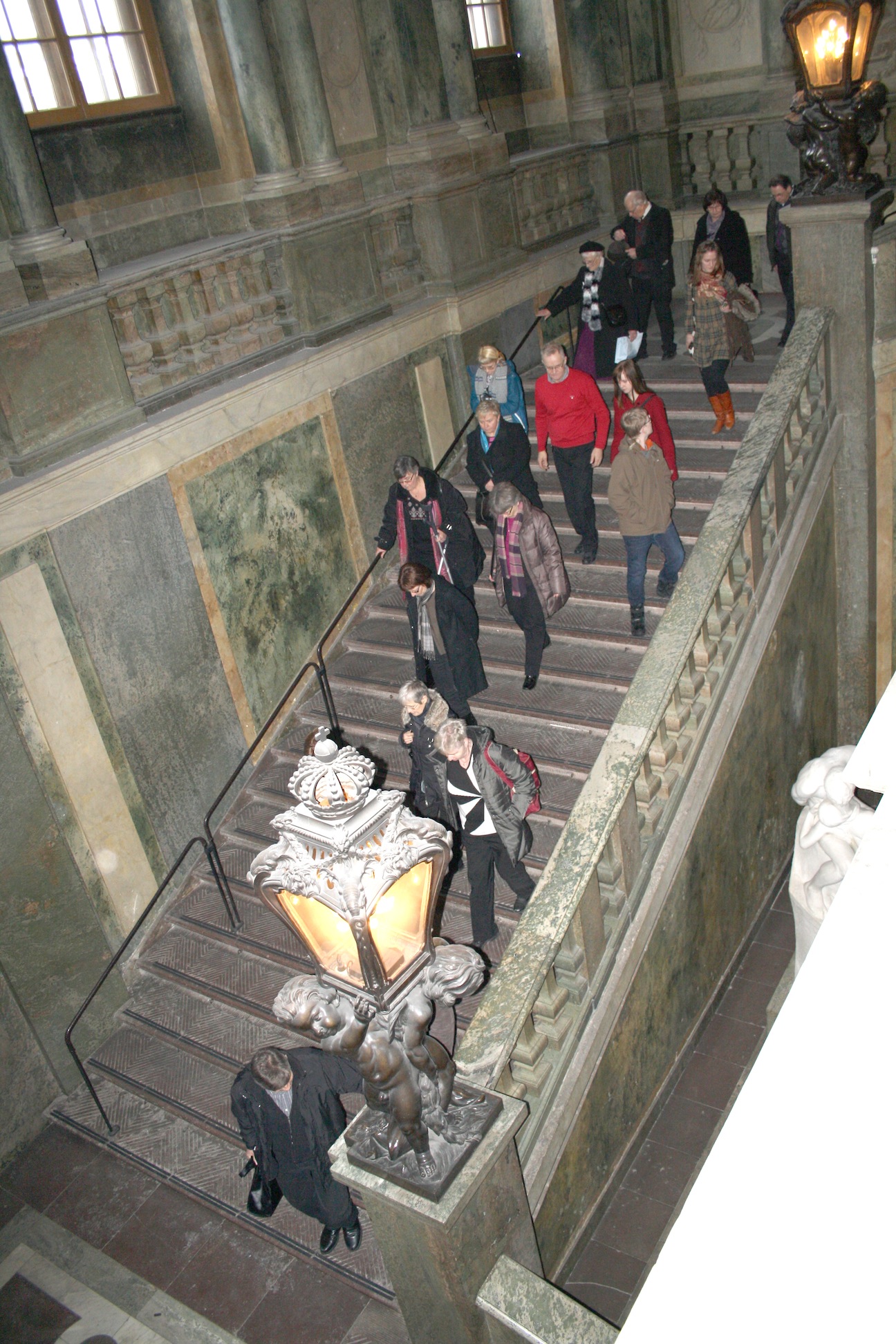 Föglö Hembygdsförenings besök på Slottet i Stockholm 23.1.2010.