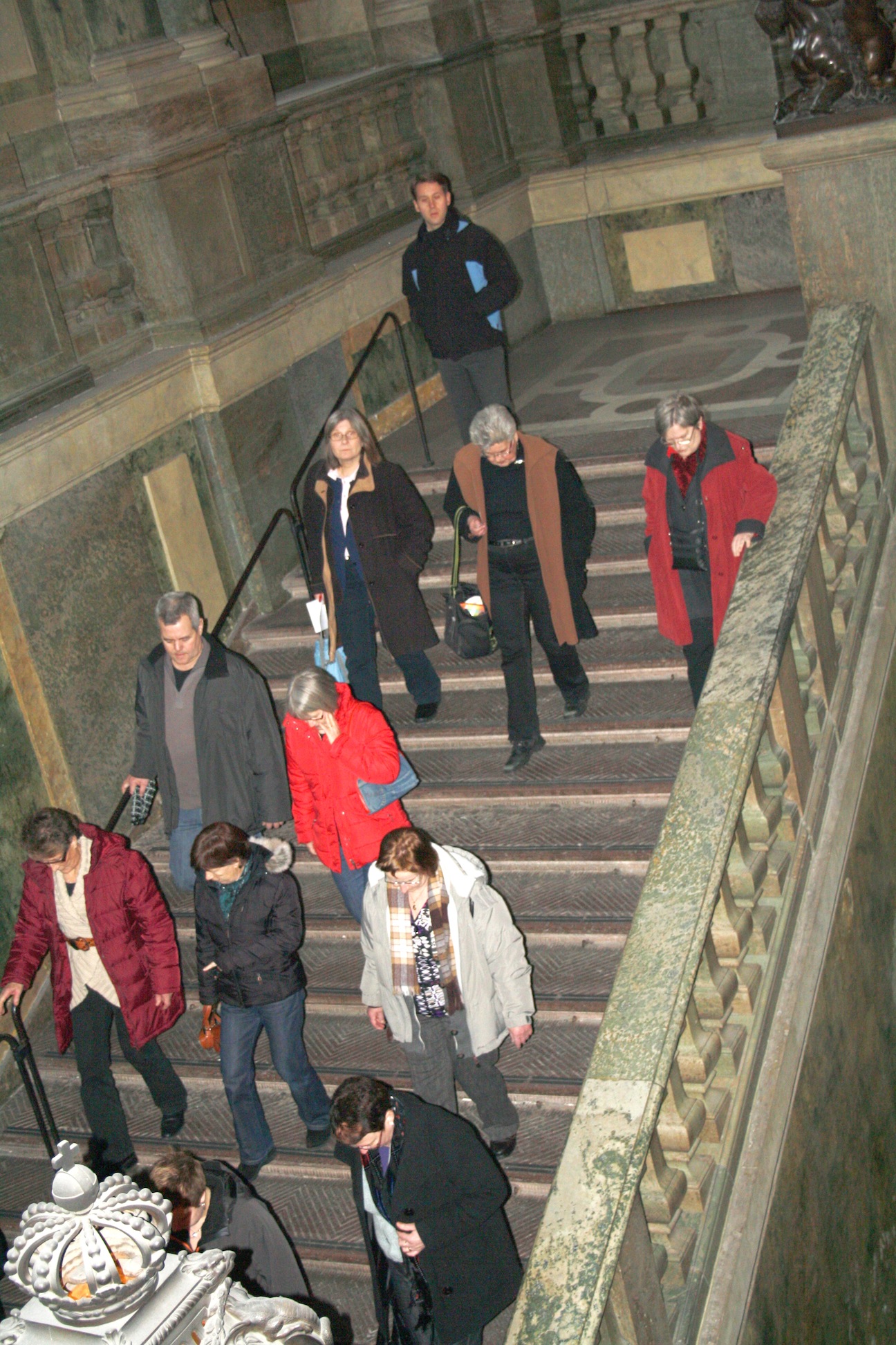 Föglö Hembygdsförenings besök på Slottet i Stockholm 23.1.2010.